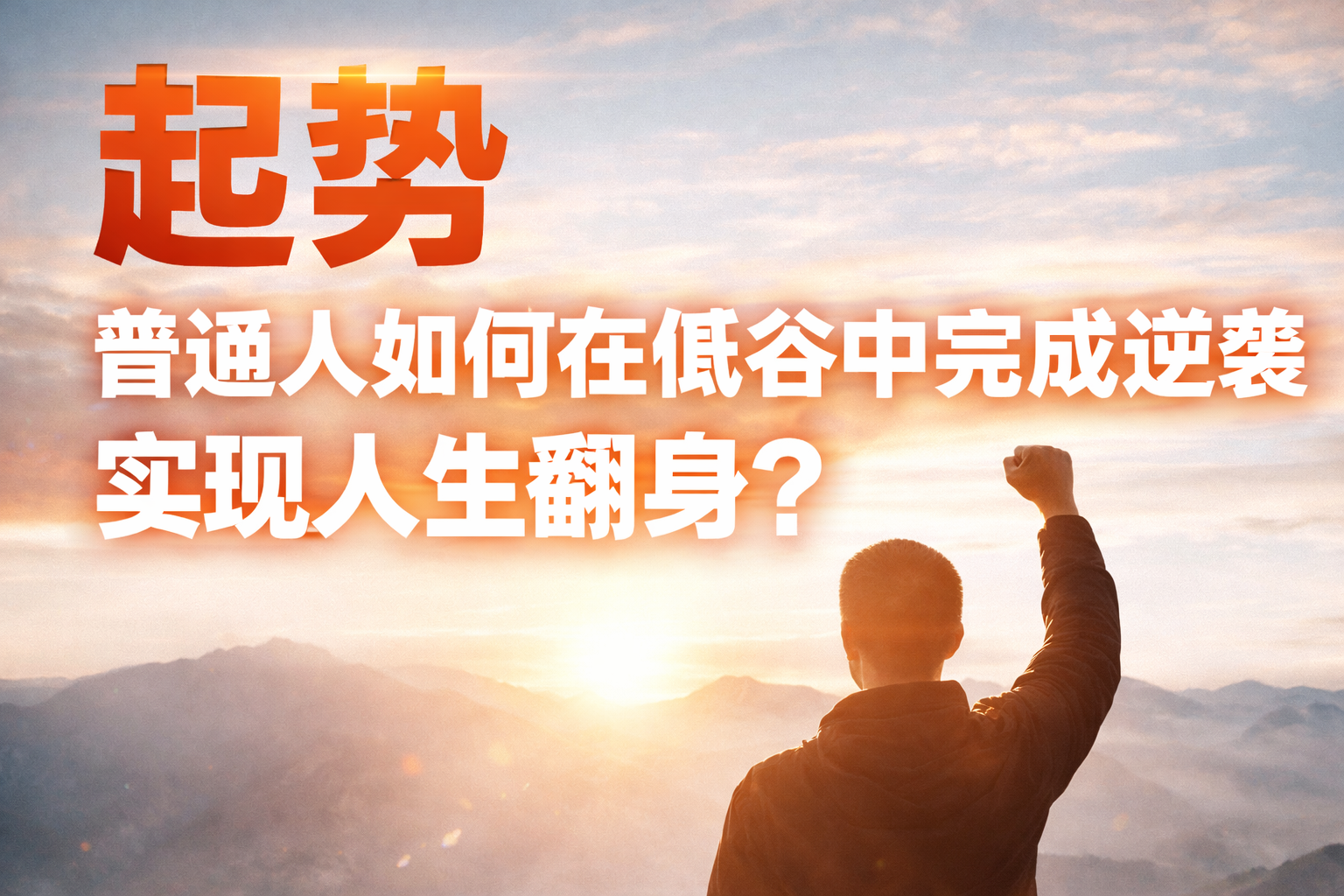 起势：普通人如何在低谷中完成逆袭，实现人生翻身？