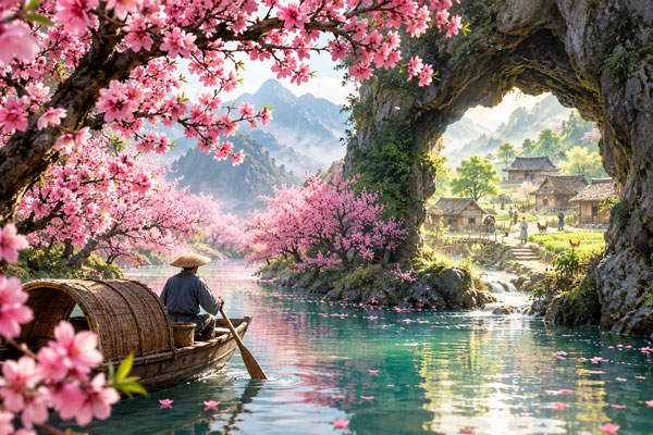 桃花源记:渔夫误入世外桃源的故事